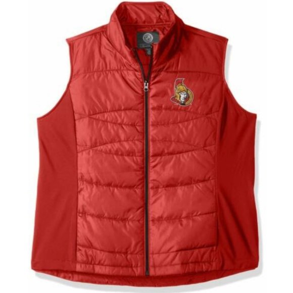 NHL Ottawa Senators Full Zip Puffer Vest Women's Size XL NWT, Pockets - Picture 2 of 8